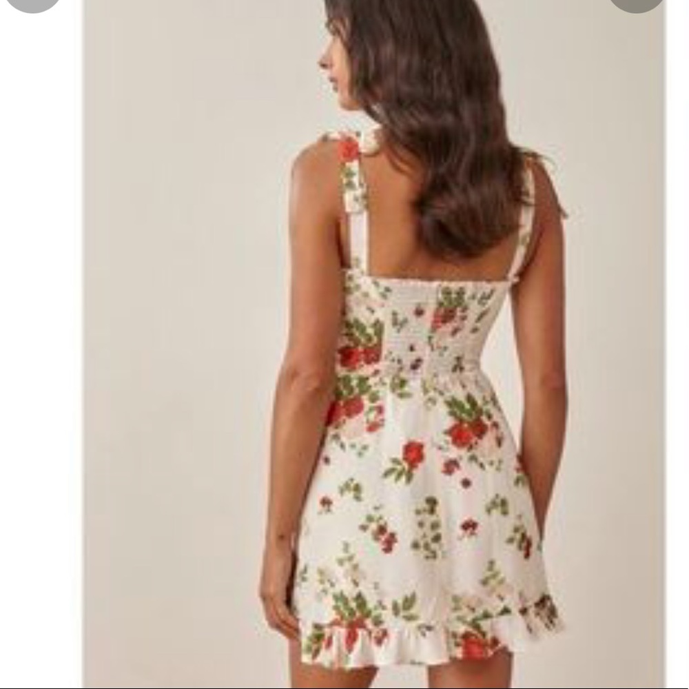 REFORMATION 🔥Christine Tie Shoulder Dress 12 - Picture 12 of 14